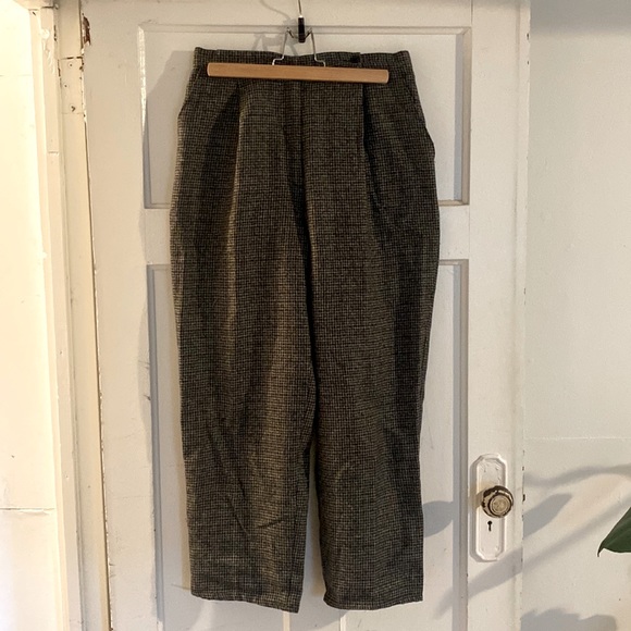 Vintage wide leg tweed dress pant - Picture 1 of 3